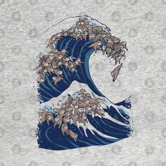 The Great Wave of Sloths by huebucket